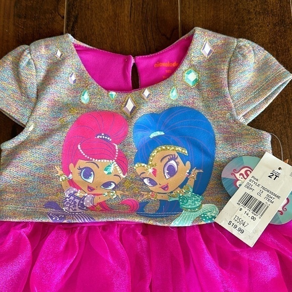NWT- Shimmer and Shine Pink tulle dress Toddler - Picture 2 of 2